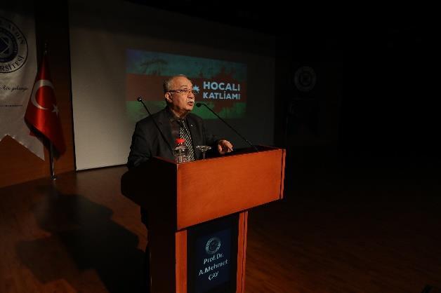 Yılı Anma Günü Konferansına katılmış olup, söz konusu konferansta Hocalı Soykırımı temalı bir konuşma yapmıştır. KONFERANS Prof.