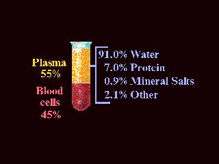 Plazmada bulunan inorganik maddelere Na +, K +, Ca +2, HC0 3-, P3 -, Fe +2, Mg +2, I - iyonları örnek