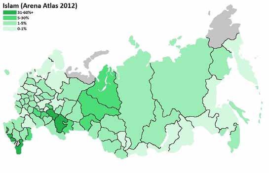 1. Rusya Federasyonu nun Etnik ve Dinsel Kimliği Rusya Federasyonu, yüzölçümü bakımından dünyanın en büyük ülkesidir.