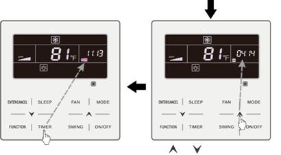 Kapanma ayarına geçmek için TIMER düğmesine basın