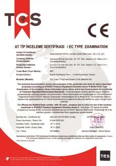 TÜRK STANDARDLARI ENSTİTÜSÜ TÜRK STANDARDLARINA UYGUNLUK BELGESİ TURKISH STANDARDS INSTITUTION CERTIFICATE OF CONFORY TO TURKISH STANDARDS BELGE NUMARASI REFERENCE NUMBER OF LICENCE BELGENİN İLK