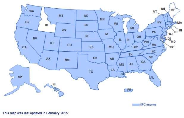 Current States with CP-CRE hmp://www.cdc.