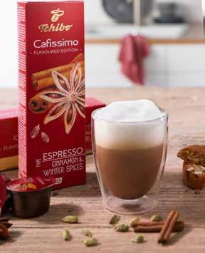 Kış Baharatlı Cappuccino 1 kapsül Espresso Cinnamon & Winter Spices 100-120 ml süt 1. Kahve bardağına 1 kapsül Espresso Cinnamon & Winter Spices demleyin. 2.