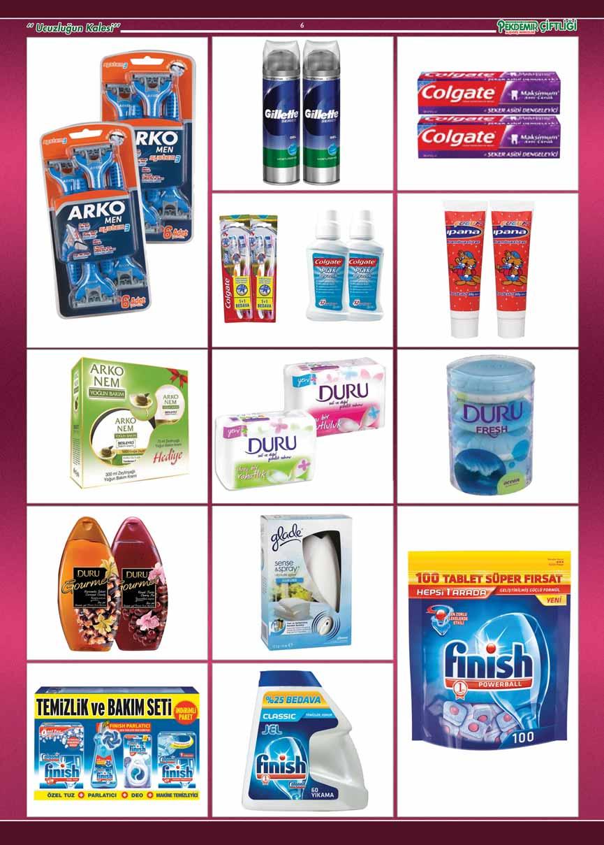 Arko System 3 Trafl B ça 6 l Gillette Series Trafl Jeli 200 ml. Colgate Max Anti Çürük Difl Macunu 100 ml.