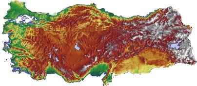 Bigi Öğrenme Testi 0 Akdeniz Yukarıda verien fiziki haritasının aşağıdakierden hangisini gösterdiği söyenemez?