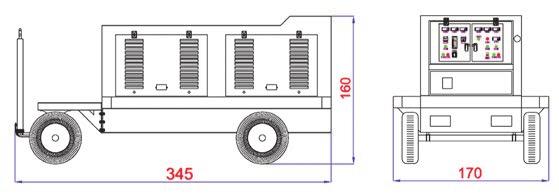 ADP4000 90 kva Çift DC çıkış 2 x 2,000A