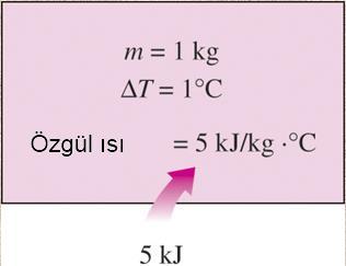 18 Özgül Isılar Sabit Hacimdeki Özgül Isı, c v : Maddenin birim kütlesinin sıcaklığını sabit hacimde bir derece