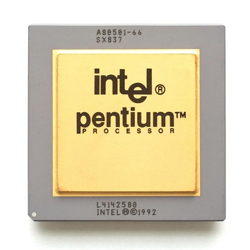 Intel Pentium 1993 Saat hızı: 66 MHz Transistör