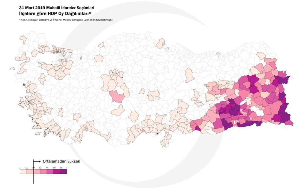 HDPliler HDP nin yerel seçimlerde belediye meclisi üyeliğinde var olduğu