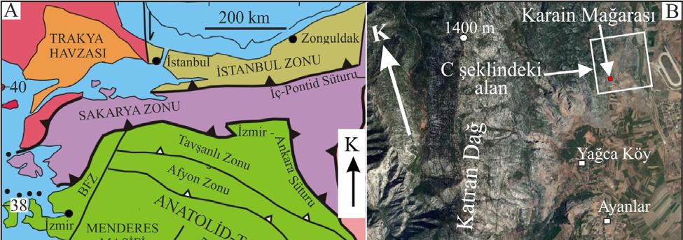 Sarı / Yerbilimleri, 2019, 40 (1), 35-71 Şekil 1.