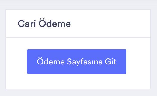 Sanal Pos Ödeme Yapma Sisteme giriş yaptıktan sonra Cari Ödeme > Ödeme Sayfasına Git butonuna basılarak