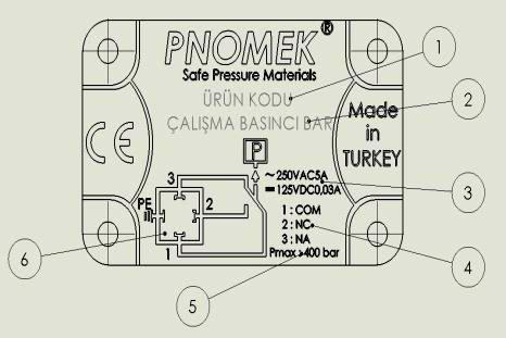 3. Kullanım Amacı 1. LP A3 Serisi basınç şalteri, basıncın artmasına ve azalmasına bağlı olarak elektrik devresini açar veya kapa r. 2.