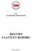 T.C. KALKINMA BAKANLIĞI 2014 YILI FAALİYET RAPORU