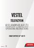 VESTEL TELEViZYON KULLANIM KILAVUZU OPERATING INSTRUCTIONS SMART 50PF7055 50 LED TV