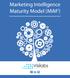 Marketing Intelligence Maturity Model (MiM 2 )