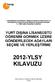 YURT DIŞINA LİSANSÜSTÜ ÖĞRENİM GÖRMEK ÜZERE GÖNDERİLECEK ADAYLARI SEÇME VE YERLEŞTİRME 2012-YLSY KILAVUZU