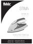 STIMA. Instruction Manual Kullan m K lavuzu. Buharlı ütü Steam Iron. Steam Iron Instruction Manual Buharl Ütü Kullanma Kılavuzu