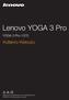 Lenovo YOGA 3 Pro. Kullanıcı Kılavuzu. YOGA 3 Pro-1370. Bilgisayarınızı kullanmadan önce içindeki] güvenlik önlemleri ve önemli ipuçlarını okuyun.