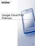 Google Cloud Print Kılavuzu