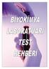 BİYOKİMYA LABORATUARI TEST REHBERİ