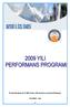 2009 Yılı Performans Programı.