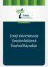 Trakya Kalkınma Ajansı. www.trakyaka.org.tr. Enerji Yatırımlarında Yararlanılabilecek Finansal Kaynaklar