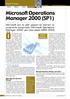 Microsoft Operations Manager 2000 (SP1)