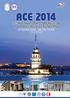 ACE 2014 SPONSORLUK DOSYASI ACE. 21-25 OCTOBER 2014 ISTANBUL / TURKEY www.ace2014.org. 11 th INTERNATIONAL CONGRESS ON ADVANCES IN CIVIL ENGINEERING
