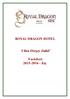 ROYAL DRAGON HOTEL. Ultra Herşey Dahil. Factsheet 2015-2016 - Kış