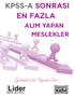 KPSS-A SONRASI EN FAZLA ALIM YAPAN MESLEKLER