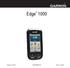 Edge 1000. Temmuz 2014 190-00000-00 Baskı Taiwan