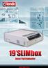 19 SLIMbox Duvar Tipi Kabinetler