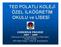 TED POLATLI KOLEJİ ÖZEL OKULU ve LİSESL SESİ. COMENİUS PROJESİ 2007 2009 isi: YILDIZ YILMAZ