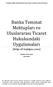 Banka Teminat Mektupları ve Uluslararası Ticaret Hukukundaki Uygulamaları