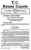 T.C. Resmi Gazete. Başbakanlık Mevzuatı Geliştirme ve Yayın Genel Müdürlüğünce Yayımlanır. 27 Haziran 1995 SALI