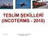 TESLİM ŞEKİLLERİ (INCOTERMS - 2010) 31.12.2010 Dr.Hakan ÇINAR / ARC EĞĠTĠM www.hakancinar.com