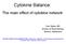 Cytokine Balance: The main effect of cytokine network. Cem Gabay, MD Division of Rheumatology Geneva, Switzerland