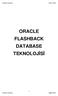 ORACLE FLASHBACK DATABASE TEKNOLOJĐSĐ