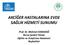 AKCİĞER HASTALARINA EVDE SAĞLIK HİZMETİ SUNUMU. Prof. Dr. Mehmet KARADAĞ Bursa Şevket Yılmaz Eğitim ve Araştırma Hastanesi Başhekimi