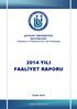 2014 YILI FAALİYET RAPORU