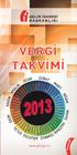 www.gib.gov.tr VERGİ TAKVİMİ