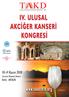 IV. ULUSAL AKCİĞER KANSERİ KONGRESİ 10-14 Kasım 2010, Belek - ANTALYA. akciğer kanseri ile ilgili son gelişmeleri meslektaşlarına aktarmaktadır.