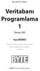 Veritabanı Programlama 1