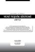 YENİ TEŞVİK SİSTEMİ 2012