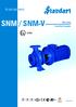 TS EN ISO SNM / SNM-V. Monoblok Santrifüj Pompalar ATEX SNM 02 04-10