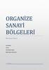 ORGANİ ZE SANAYİ BO LGELERİ