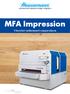 MFA Impression Yüzeyleri mükemmel zımparalayın