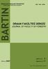 ORMAN FAKÜLTESİ DERGİSİ JOURNAL OF FACULTY OF FORESTRY