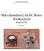 Mikrodenetleyici ile DC Motor Hız Kontrolü