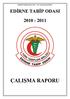 EDĠRNE TABĠP ODASI 2010-2011 ÇALIġMA RAPORU